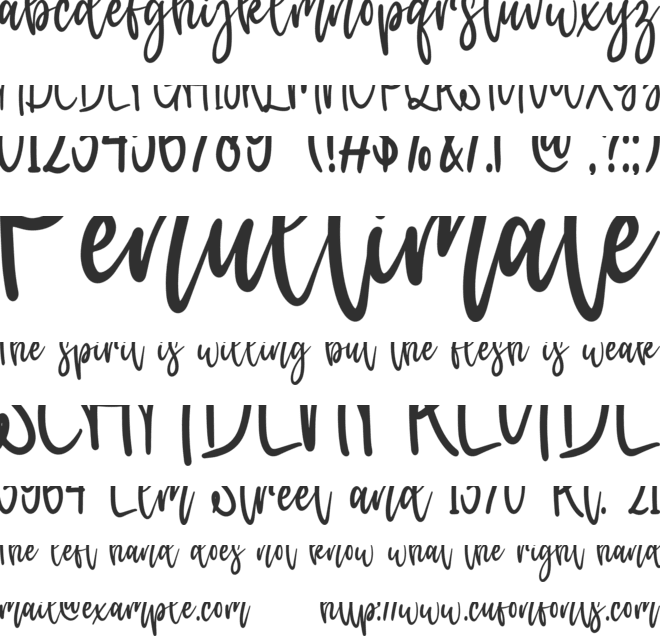 masterbaker font preview