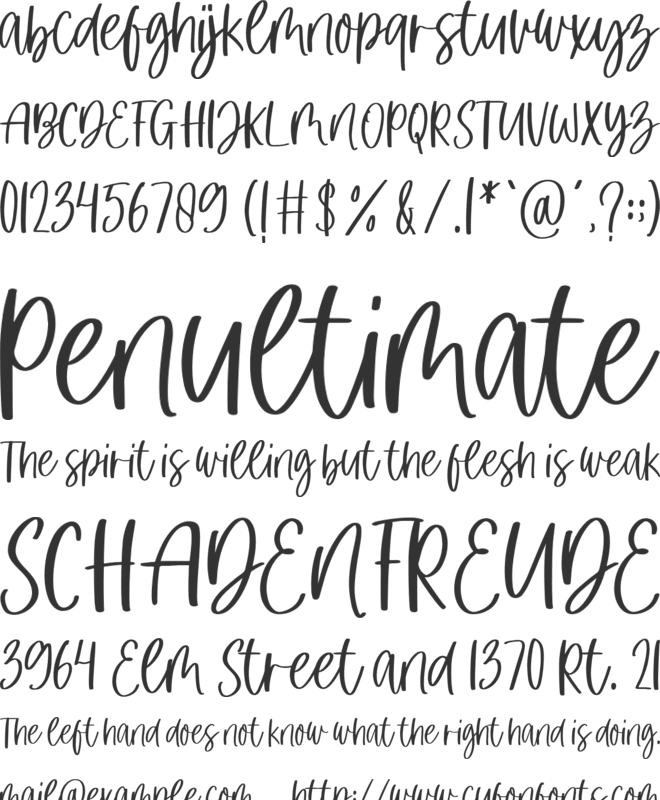 little pumpkin font preview