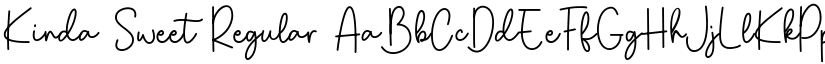 Kinda Sweet Regular font