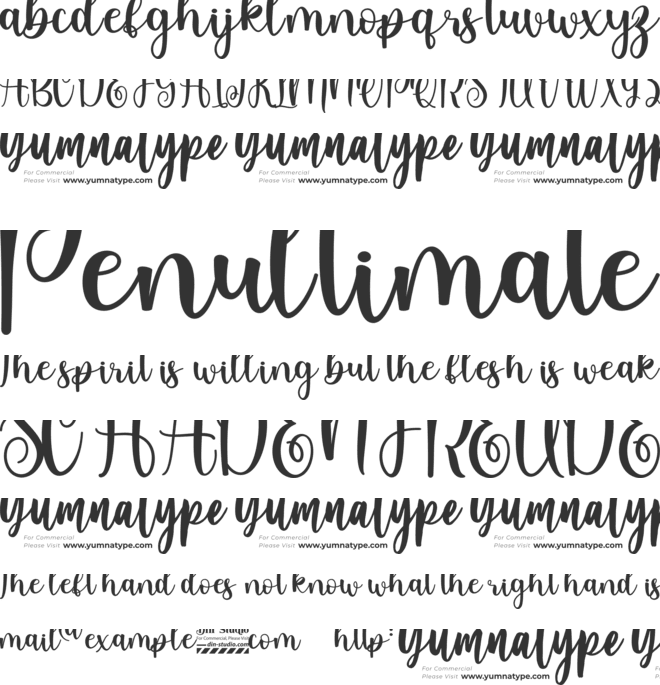 Sweet Cakery Personal Use font preview