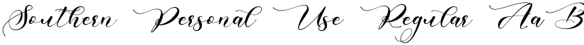 Southern Personal Use Regular font