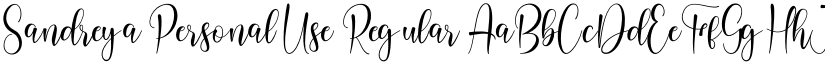 Sandreya Personal Use font download