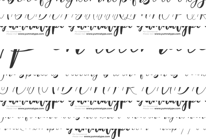 Barelyn Personal Use font preview