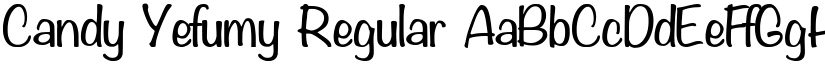 Candy Yefumy Regular font