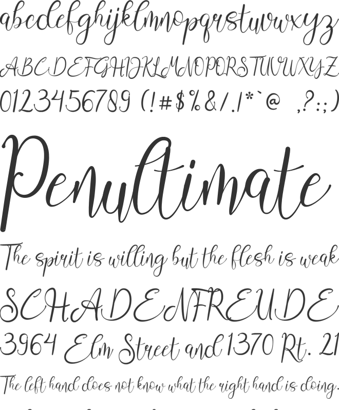 Aisbum Slashey font preview