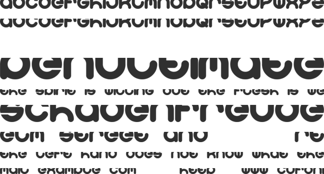 Solgas font preview