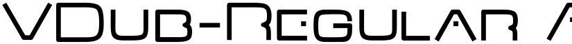 VDub-Regular font