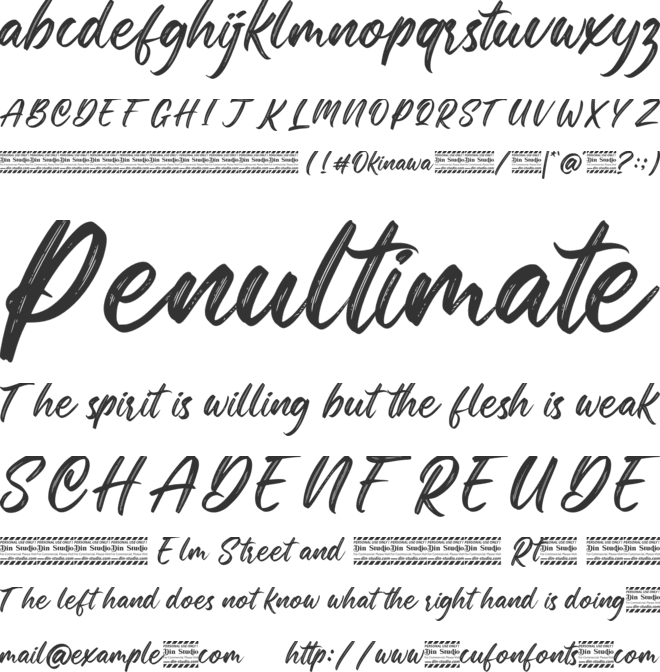 Okinawa Personal Use font preview