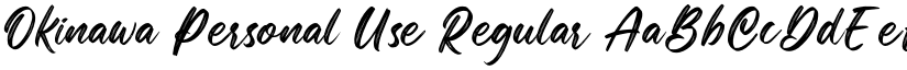 Okinawa Personal Use Regular font