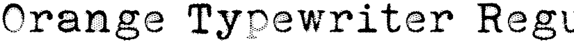 Orange Typewriter Regular font