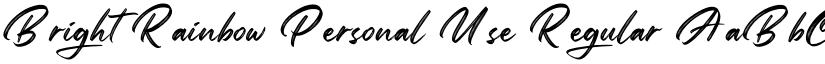 Bright Rainbow Personal Use Regular font