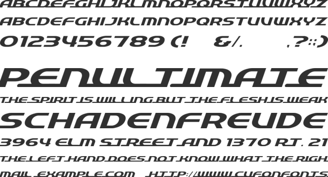 Quick Express font preview