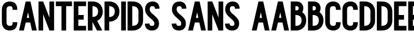 Canterpids Sans font