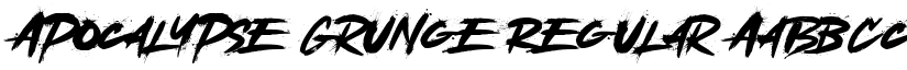 Apocalypse Grunge Regular font