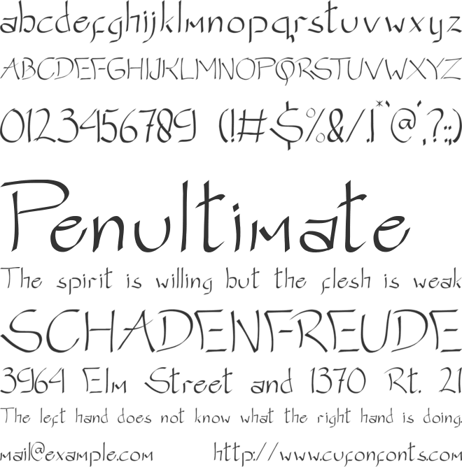 NINJA WARRIOR font preview