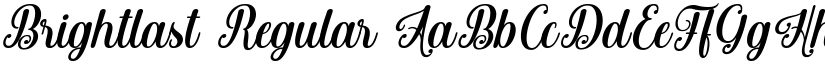 Brightlast Regular font