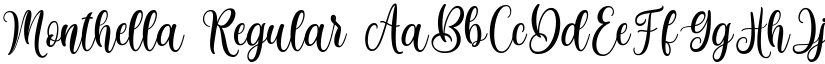 Monthella Regular font