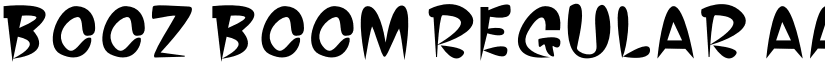 BOOZ BOOM Regular font