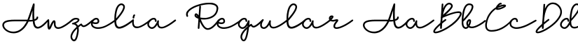 Anzelia Regular font