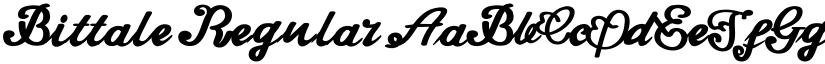 Bittale Regular font