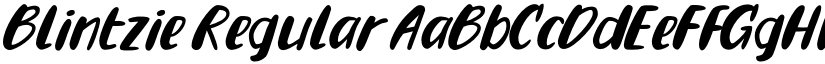 Blintzie font download