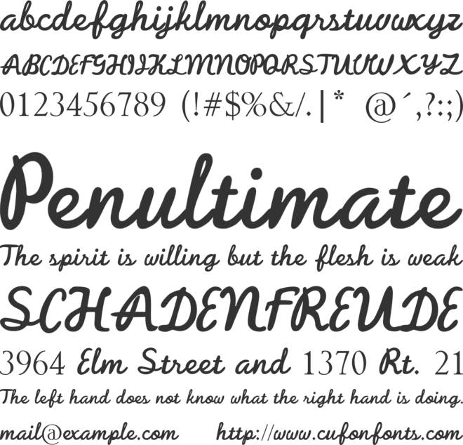 Balistika font preview