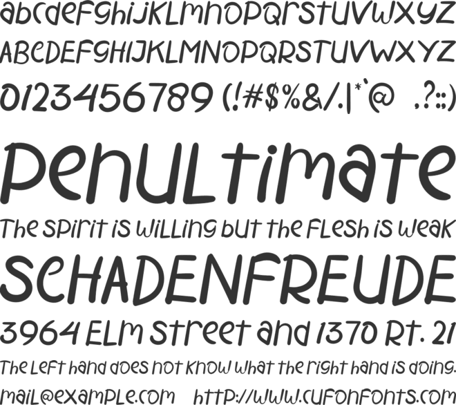 MODERN SCHOOL font preview