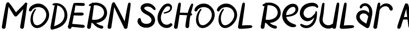 MODERN SCHOOL Regular font