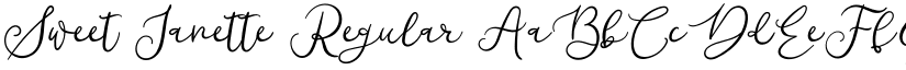 Sweet Janette Regular font