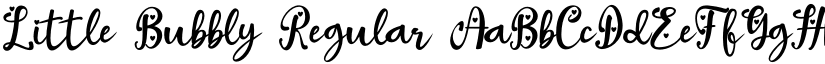 Little Bubbly Regular font