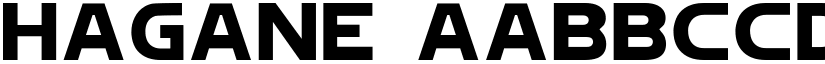 Hagane font