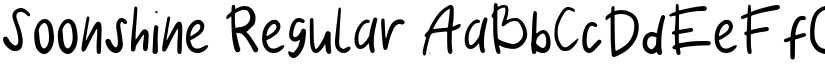 Soonshine Regular font