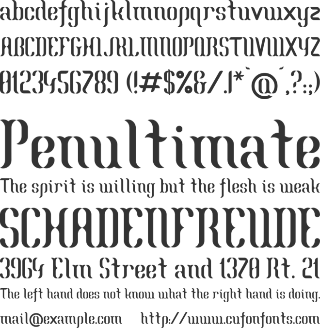 Mermaid-Motions font preview