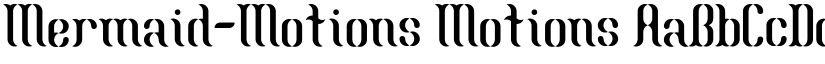 Mermaid-Motions font download