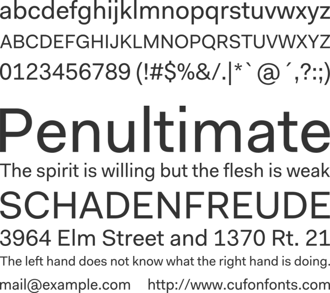 Fakt Pro font preview