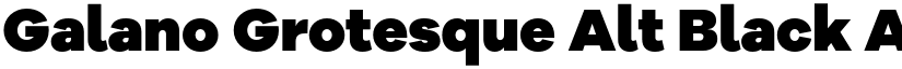 Galano Grotesque Alt Black font