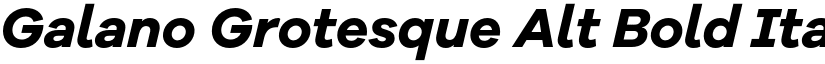 Galano Grotesque Alt Bold Italic font
