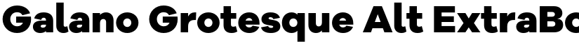 Galano Grotesque Alt ExtraBold font