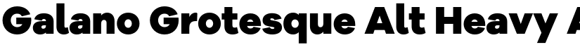 Galano Grotesque Alt Heavy font
