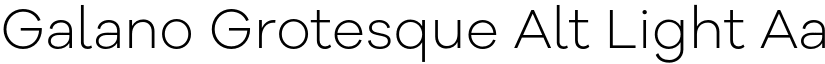 Galano Grotesque Alt Light font