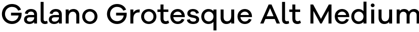 Galano Grotesque Alt Medium font