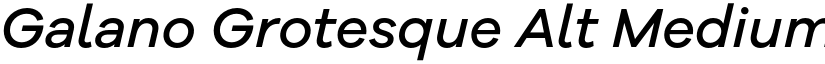 Galano Grotesque Alt Medium Italic font