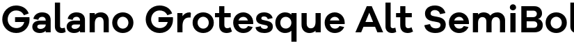 Galano Grotesque Alt SemiBold font