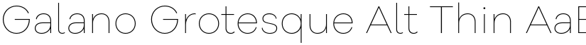 Galano Grotesque Alt Thin font