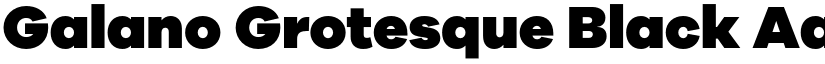 Galano Grotesque Black font