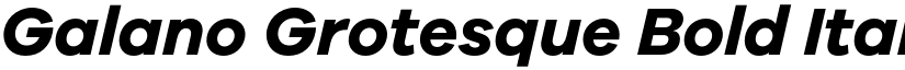 Galano Grotesque Bold Italic font