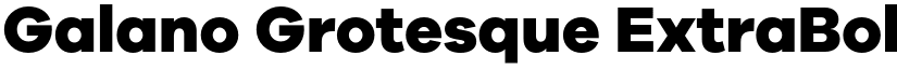 Galano Grotesque ExtraBold font