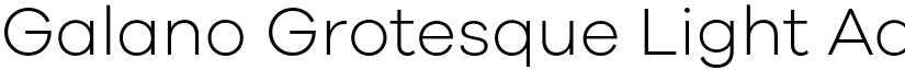 Galano Grotesque Light font