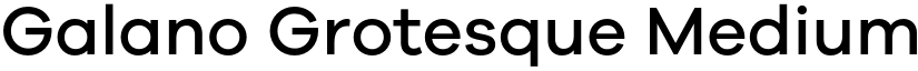 Galano Grotesque Medium font