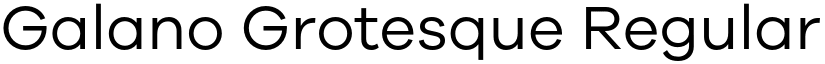 Galano Grotesque Regular font